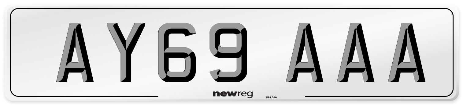 AY69 AAA Number Plate from New Reg